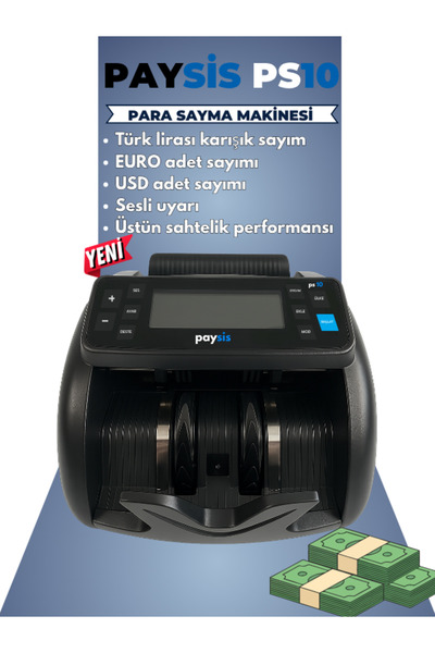 Paysis Ps10 Para Sayma Makinesi - Tl Karışık Sayım