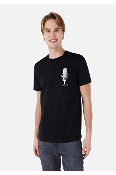 Colin's Ανδρικό Μαύρο T-Shirt - Μανίκια