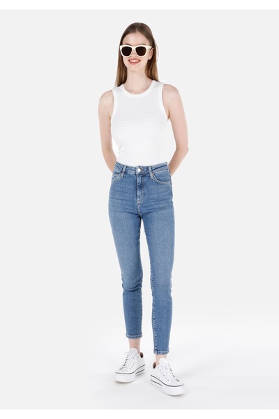 Colin's Pantaloni de jeans din denim indigo pentru femei Skinny Fit