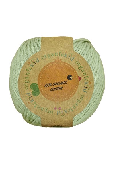 OrganicKid Organik Pamuk Amigurumi Punch 50 gr El Örgü İpi Adaçayı 715 Yeşil ...