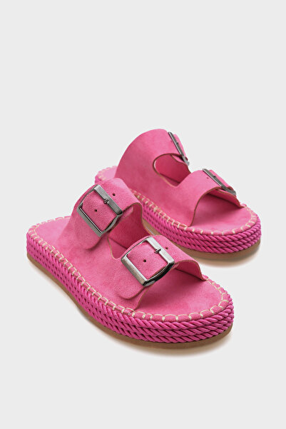 Capone Outfitters Γυναικεία σανδάλια φορτηγού διπλό ριγέ