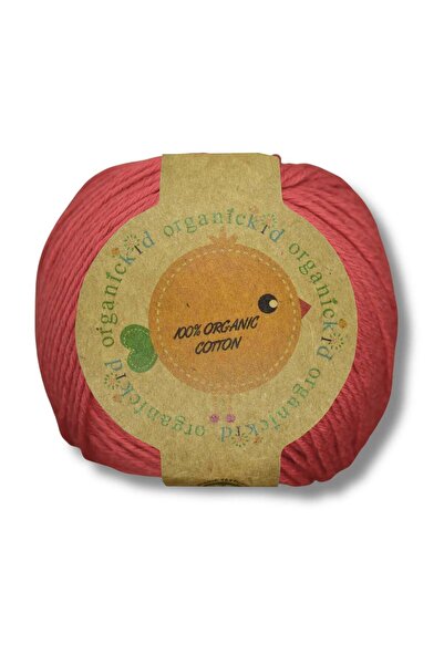OrganicKid Organik Pamuk Amigurumi Punch 50 gr El Örgü İpi 305 Scarlet