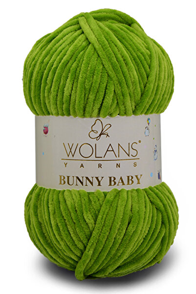 WOLANS 469 Grass Color Soft Velvet Bunny Baby Knit - Μαλακό νήμα κουβέρτας