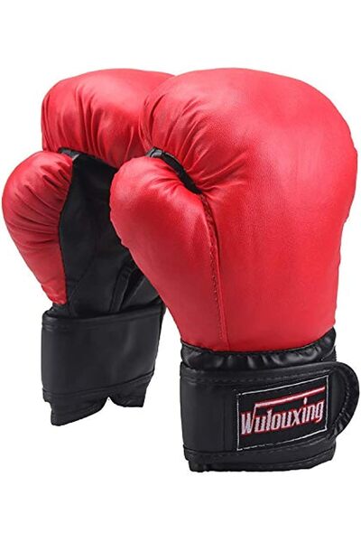 Arabest Kids Boxing Gloves, Training Gloves for Youth Combat Sports, Red
