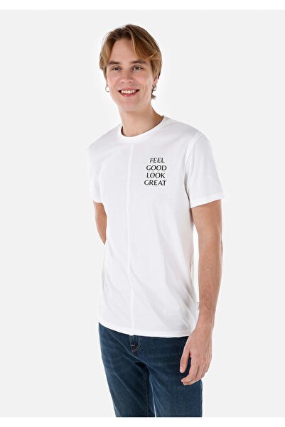 Colin's Men's White T-Shirt - Sleeves