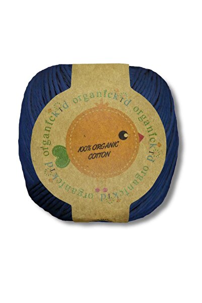 OrganicKid Organik Pamuk Amigurumi Punch 50 gr El Örgü İpi 939 Catai Çivit Mavi