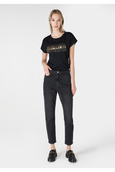 Colin's Черни дамски дънки - свободна кройка, нормална талия