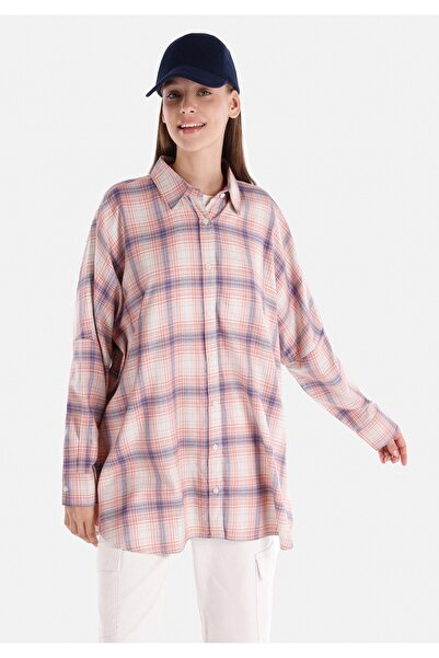 Colin's Дамска риза с дълъг ръкав и свободна кройка, карирана, многоцветна