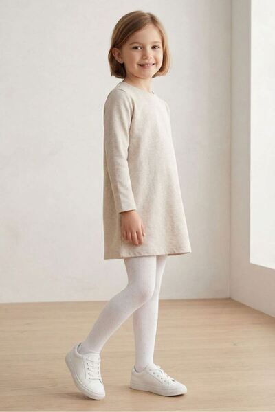 Bross Ciorapi subțiri pentru copii cu model de stea argintie