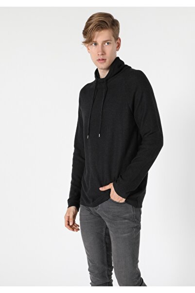 Colin's سترة أنثراسايت للرجال ذات رقبة سال ذات مقاس عادي