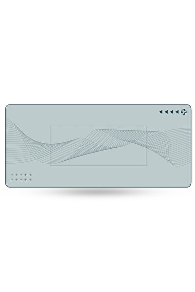 QwertyKey Deskmat Mousepad Flow Light 4 mm stitched edges