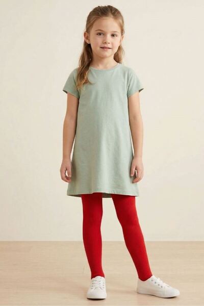 Bross Çocuk Pamuklu Külotlu Çorap Kırmızı