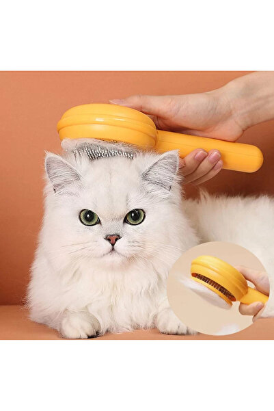 Kanonik Education مشط تنظيف تلقائي للحيوانات الأليفة على شكل همبرغر