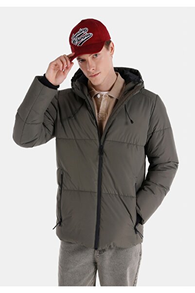 Colin's Slim Fit Fermuarlı Erkek Yeşil Mont