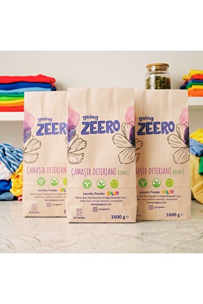Going Zeero Renkli Çamaşırlar İçin Doğal Çamaşır Deterjanı - Bitkisel Mineral...