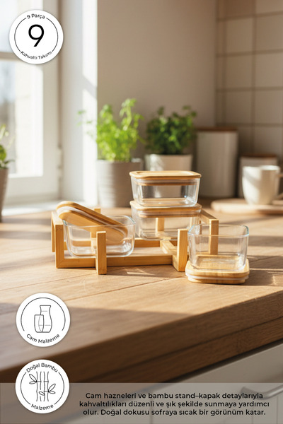 Bambum Lumora 9 Piece Breakfast Set