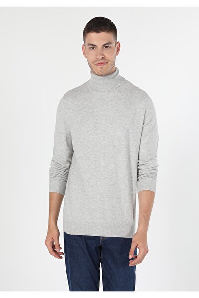 Colin's Men's Gray Stone Slim Fit Fisherman Sweater - Cl 1023624