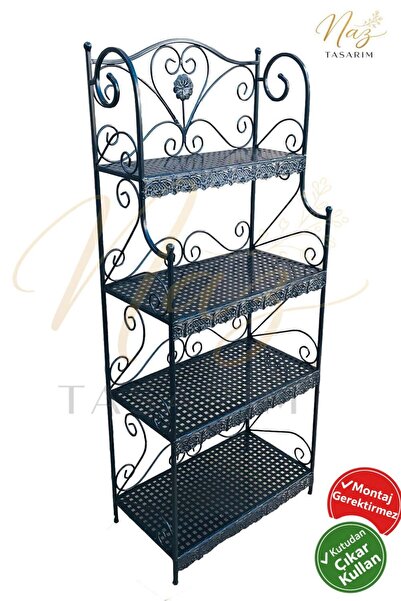 Ferforje Naz tasarım Naz Tasarım Ferforje 4 Katlı Geniş Dantel Detaylı Çok Am...