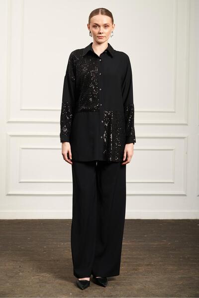 MELIDIA A407244 Aguaje Tunik / SİYAH