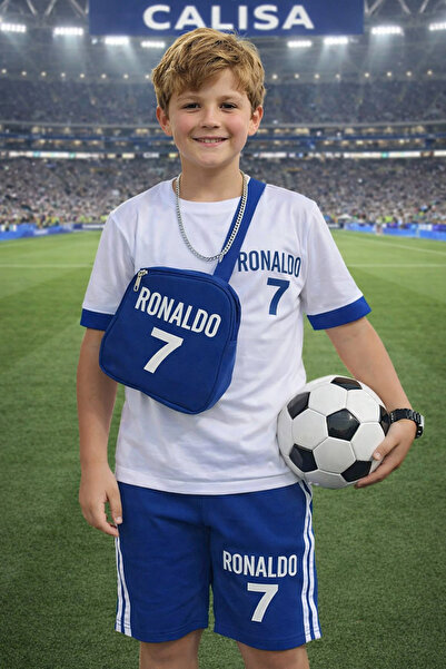 CALİSA Момчешки летен комплект: тениска Роналдо, чанта и къси панталони |   С...