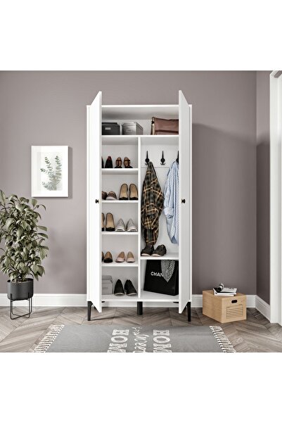 VENATTO Massimo Vestiyer/portmanto Beyaz (%100MDF)