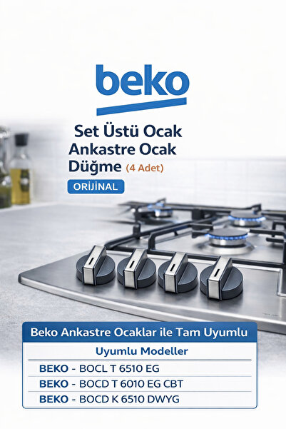 Arçelik Ankastre Ocak Set Üstü Ocak Düğme ( 4 Adet ) 110246678