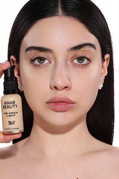 Anar Beauty كريم بي بي (خفيف) مع واقي من الشمس بعامل حماية من الشمس 30، تغطية...