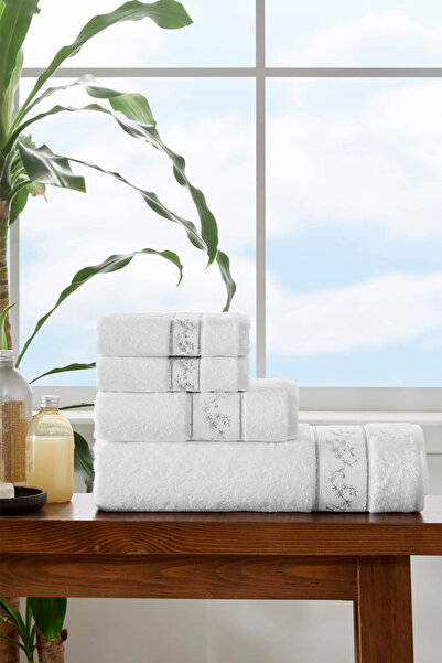 Özdilek DANIELA БІЛИЙ ДУШОВИЙ НАБІР/ГОСТИННИЙ НАБІР/ПОЛОТЕНЕЦЬ