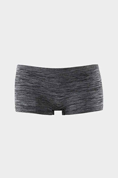 NBB Melange Gray Soft Touch Mesh Shorts Panties