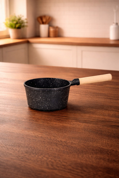 LAVONNI 14 Cm Döküm Sosluk Sütlük Tava - Siyah