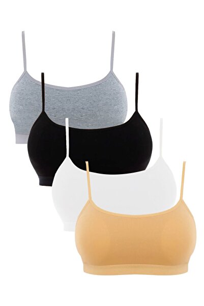 Öts Sutien pentru jumătăți de corp de corp din lycra, bumbac colorat, căptuși...