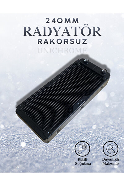 Unichrome 240mm Alüminyum Cpu Su Soğutma Radyatörü