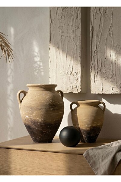 Yalda atelier طقم مزهريات أولفيرا مزدوجة عتيقة