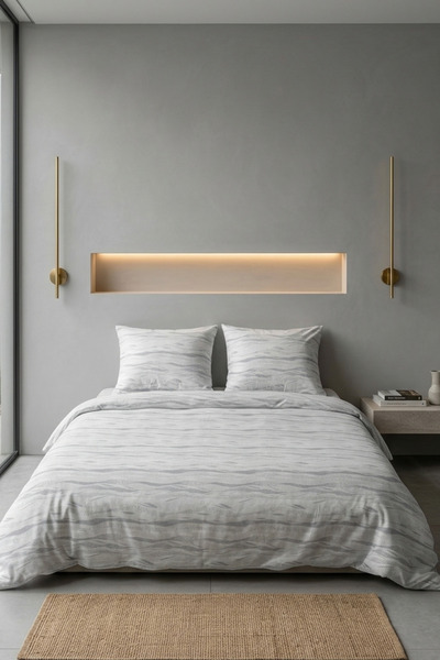 Menderes Home Σετ Παπλωματοθήκης Διπλού Μεγέθους Cotton Collection Kumsal