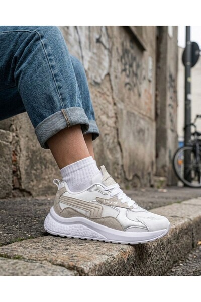 SOLAZER Γυναικεία ασημένια αθλητικά παπούτσια casual 086