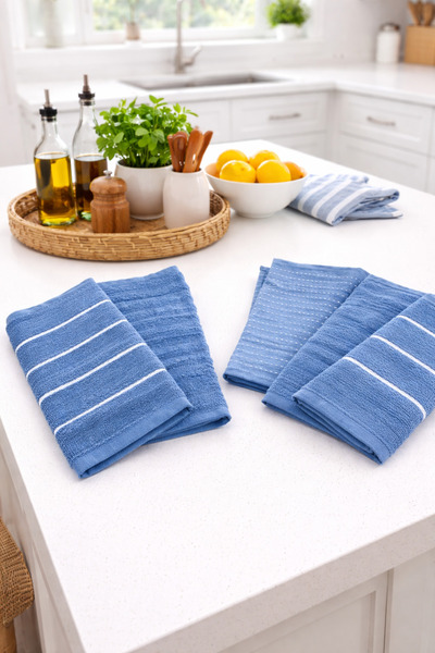 vanillasoft Vaniila Soft 6-Piece 30X50 cm Hand and Face Towel Set Kitchen Towels