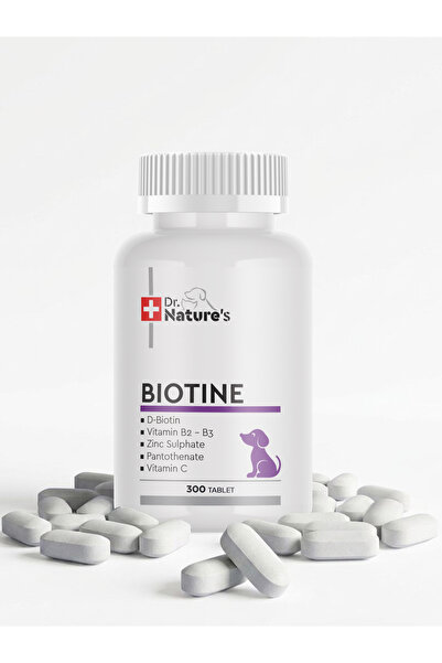 Dr. Nature's Köpekler İçin Biotin – Deri ve Tüy Sağlığı Vitamini, Tüy Dökülme...