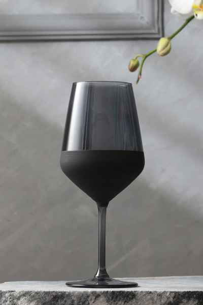 Rakle Matte 4'lü Kadeh Seti Siyah 490 cc