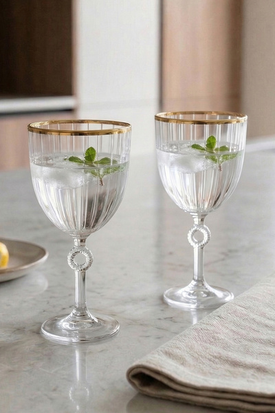 Rakle Elite Gold 4'lü Kadeh Seti 270 cc