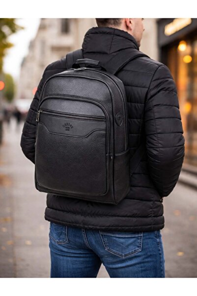 deri,se club Școală și rucsac negru unisex cu compartiment pentru laptop