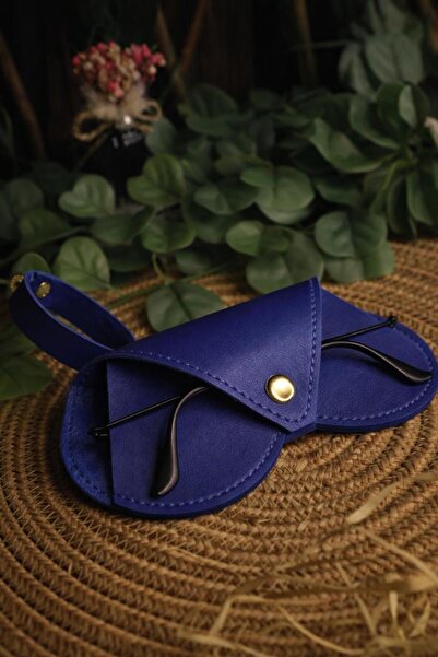 Hanging Glasses Case Heart Model ( Saxe Blue )