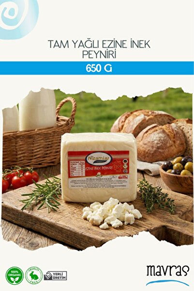 Mavras Tam Yağlı Ezine İnek Peyniri 650 g