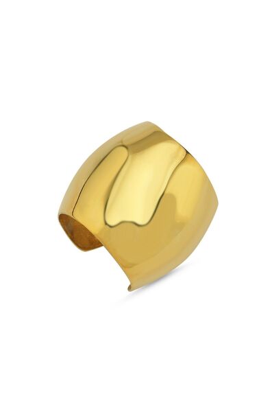 LİNYA JEWELLERY Jeni Büyük Kıkırdak Küpe Gold