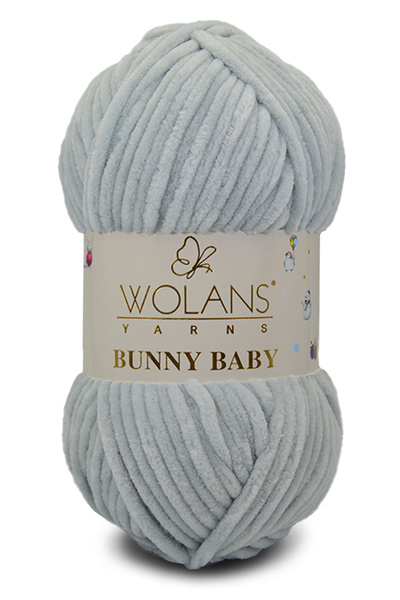 WOLANS 436 Ασημένιο Μαλακό Βελούδο - Κλωστή Μαλακού Κουβερτίνας Παιχνιδιού Ba...