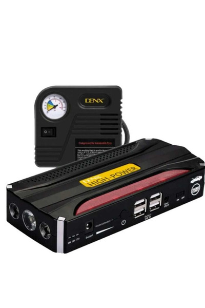 Primo Plus بطارية Denx المحمولة مع جهاز تشغيل السيارة بسعة 20000 مللي أمبير +...