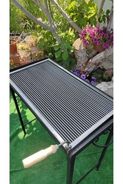 İklim Ayaklı Demir Mangal 40x70 Yerden Yüksekliği 75 Cm Seyyar Portatif Mil I...