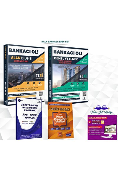Liyakat Yayınları BANKACI OL EFSANE SINAV SETİ - ALAN BİLGİSİ + GENEL YETENEK...