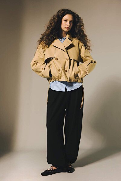 DeFacto Balloon Fit Semi-Elastic Waist Trousers G9493Ax26Sp