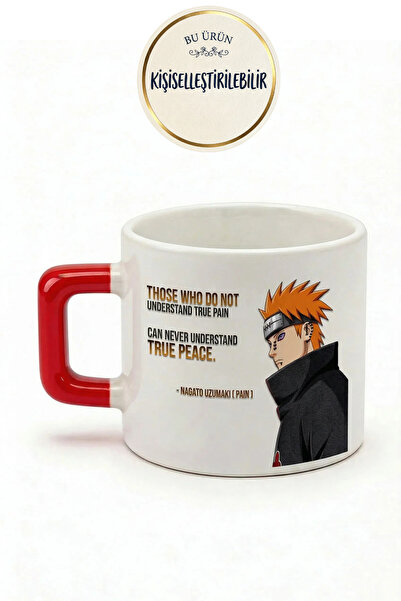 DeseneBak Naruto Pain Baskılı Seramik Hediye Kupa Bardak Kişiye Özel Kişisell...