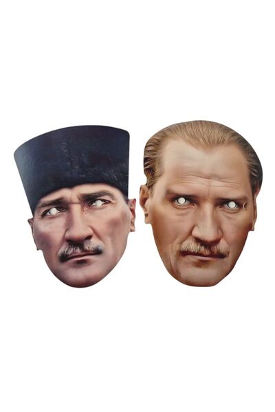 partidolu Gösteri İçin Mustafa Kemal Atatürk Lastikli Karton Gözlük Maskesi 2...